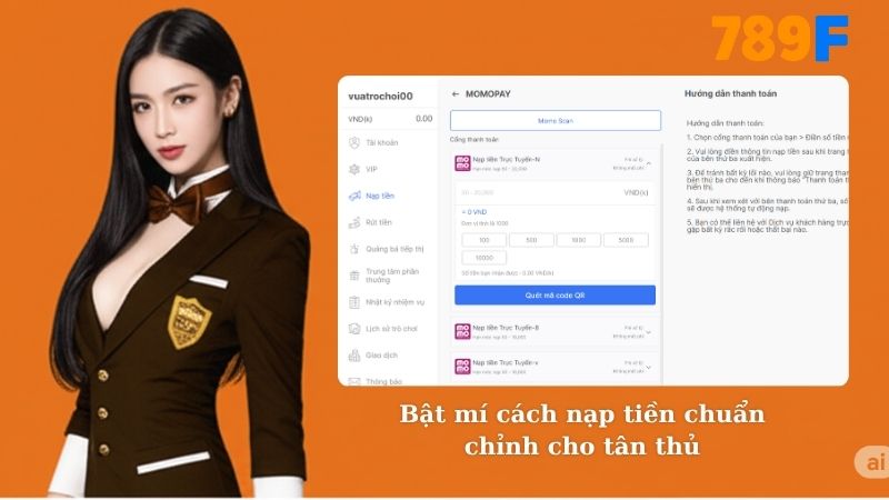 Bật mí cách nạp tiền chuẩn chỉnh cho tân thủ