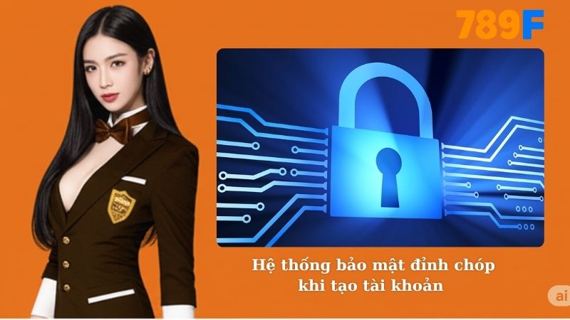 Hệ thống bảo mật đỉnh chóp khi tạo tài khoản