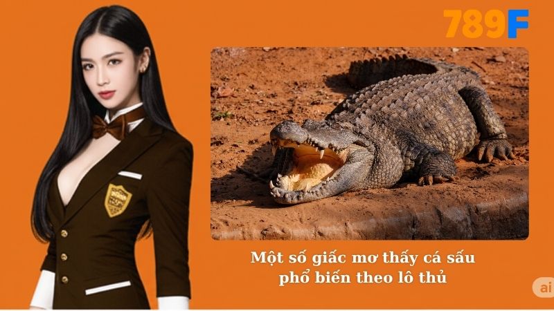 Một số giấc mơ thấy cá sấu phổ biến theo lô thủ